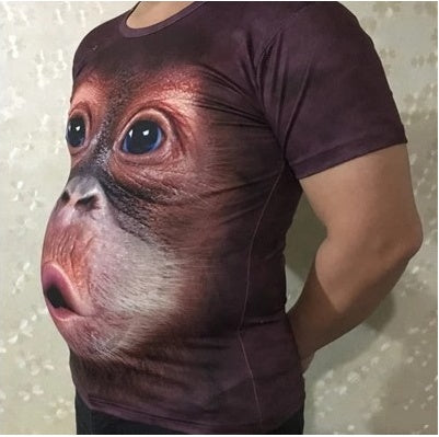 Monkey T-shirt 3D - De S à 6XL 2 Coloris