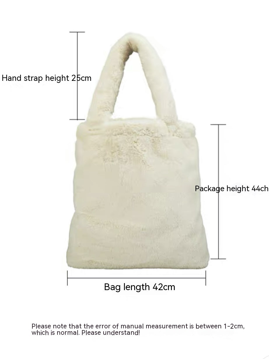 Sac over size fourre-tout en peluche