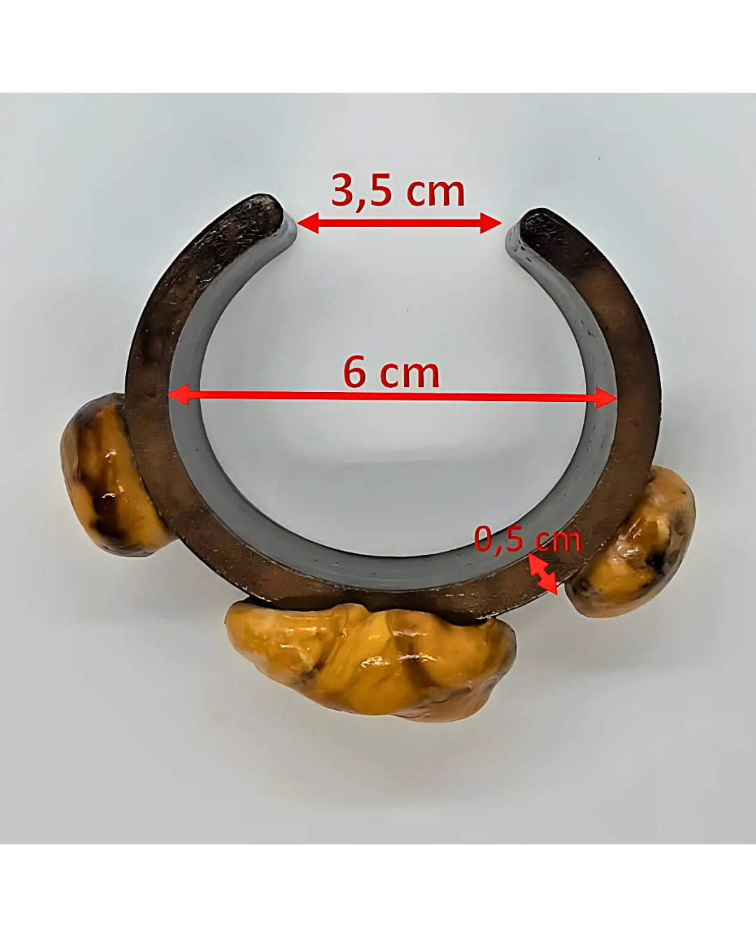 Bracelet en résine modèle unique fait main