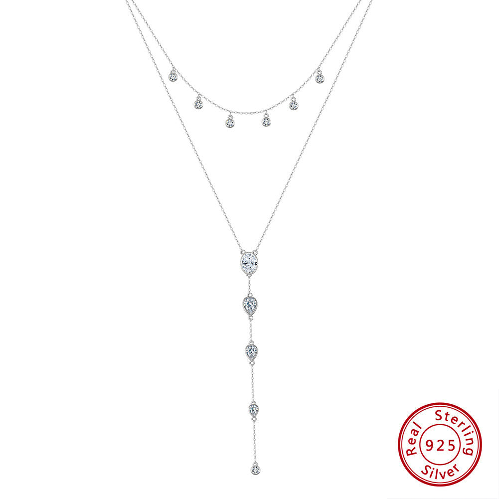 Collier double Lasso en argent sterling Doré/Argent