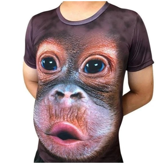 Monkey T-shirt 3D - De S à 6XL 2 Coloris