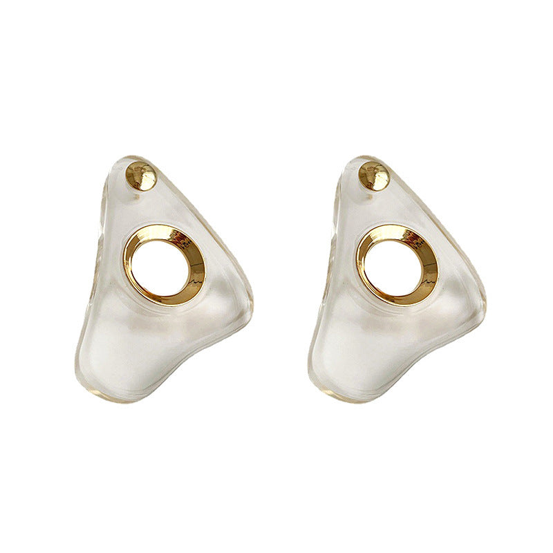 Boucles d'oreilles géométriques originales en acrylique