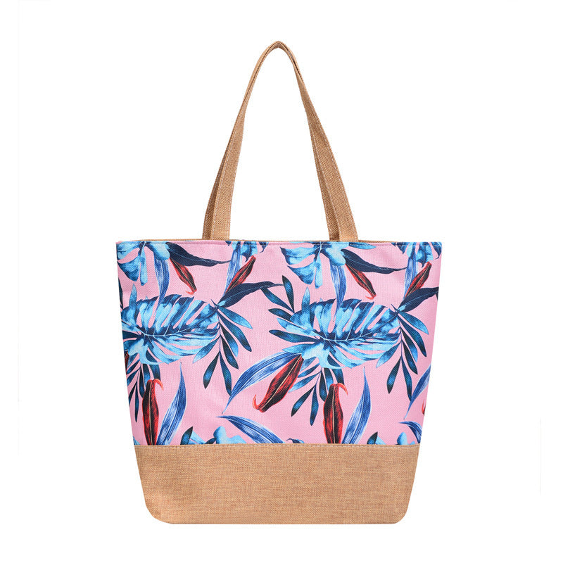 Sac de plage en toile à bandoulière
