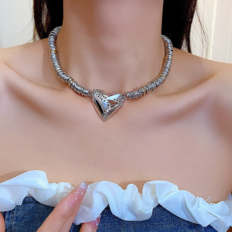 Collier cœur réparé argent / doré 2 modèles