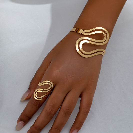 Set Bracelet + bague serpent