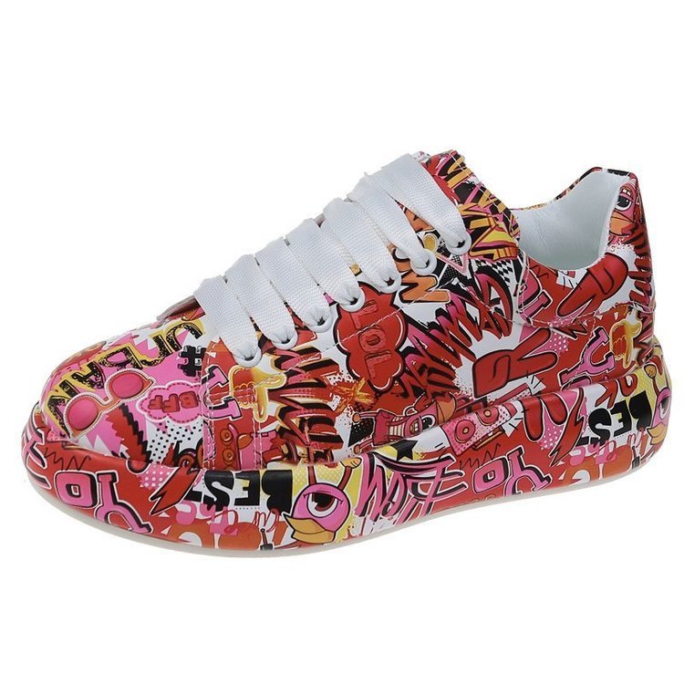 Chaussures, baskets graffiti, sport décontracté