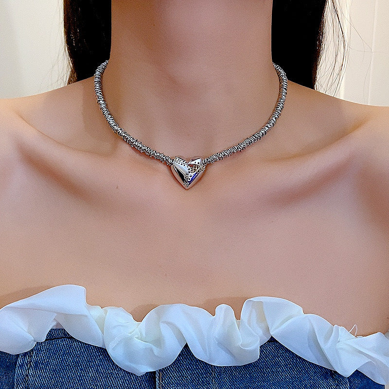 Collier cœur réparé argent / doré 2 modèles