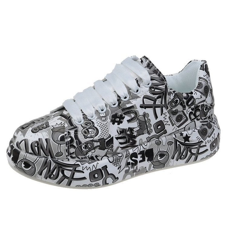Chaussures, baskets graffiti, sport décontracté