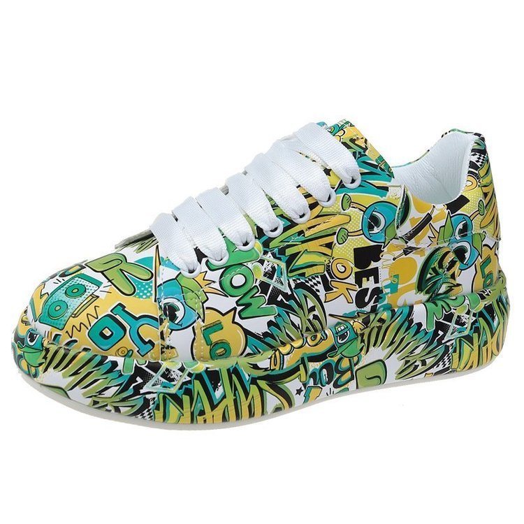 Chaussures, baskets graffiti, sport décontracté
