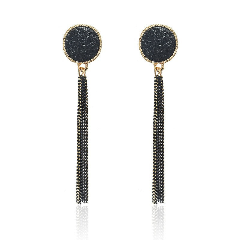 Longues boucles d'oreilles chaînes